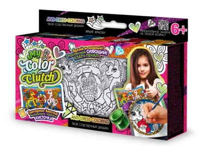 Набір для розпису сумочки-клатча Danko Toys My Color Clutch Замок Поні (рос) CCL-01-01