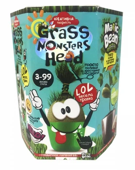 Набор для проращивания Danko Toys Grass Monsters Head (укр) GMH-01-07U