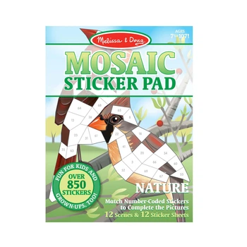 Пазлы из наклеек Melissa & Doug "Природа" 12 страниц А4 MD30162
