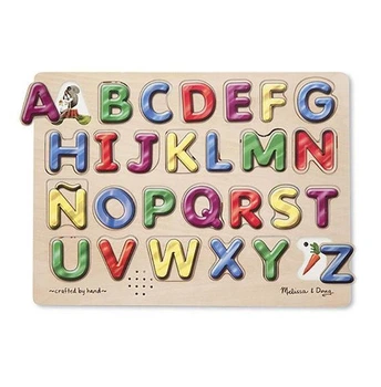 Звуковий пазл для малюків Melissa&Doug" Іспанська алфавіт" дерев'яні елементи