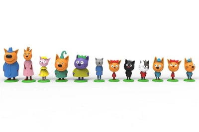 Три кота: коллекционная фигурка-сюрприз с пазлом
