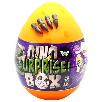Яйце - сюрприз для хлопчиків Danko Toys Dino Surprise (рос) помаранчевий DSB-01-01