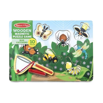 Магнитные пазлы Melissa & Doug «Лови насекомых» 11 элементов MD13779