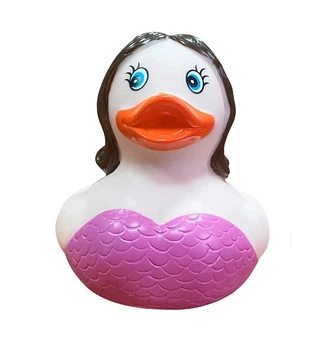 Стильна тематична гумова качечка FunnyDucks "Русалонька" L1301