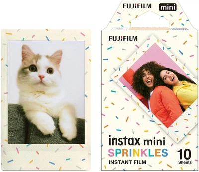 Фотопапір Fujifilm INSTAX MINI SPRINKLES INSTANT FILM картридж для Instax mini 8, 9, 11, 12, 90, 99, 40, 41, 50, 70, 25S, EVO, liplay, Polaroid 300, SHARE SP-1, SP-2, link (54х86мм 10шт)