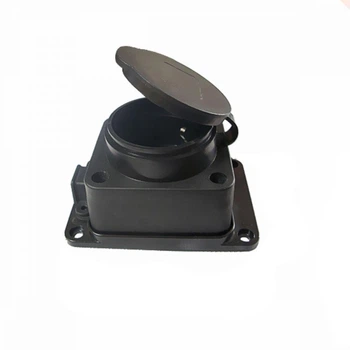 Колодка удлинителя Right Hausen на 1 гнездо с заземлением waterproof черная HN 084012N