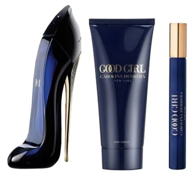 Подарунковий набір для жінок 2024 Carolina Herrera Good Girl Парфумована вода 80 мл + Лосьйон для тіла 100 мл + Парфумована вода 10 мл (8411061102169)