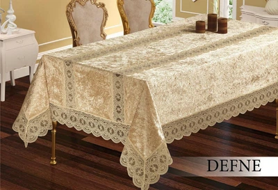 Скатерть Велюр Maison Royale 160x220 Defne Cappucino
