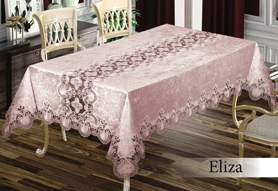 Скатертина Велюр в PVC Maison Royale 160x350 Eliza Powder
