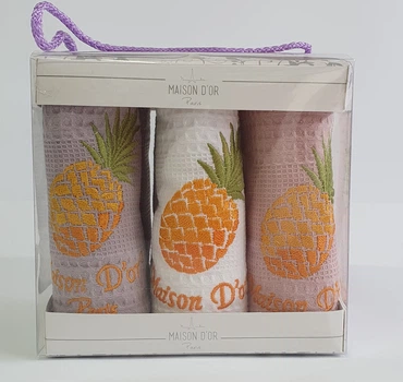 Полотенца Maison D'or 6шт Pineapple Coloured