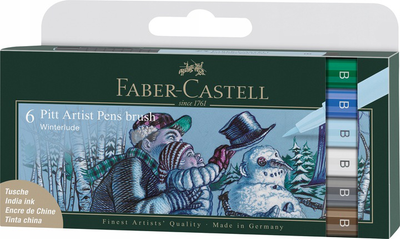 Zestaw linerów Faber-Castell Winterlude 6 szt (4005401671763)