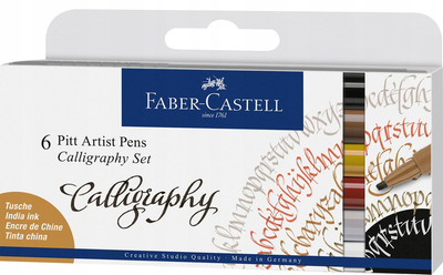 Zestaw linerów Faber-Castell do kaligrafii 6 szt (4005401675068)