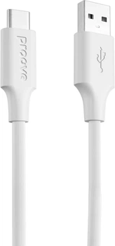 Кабель Proove Striped Silicone Type-C 1 м White (577260003)