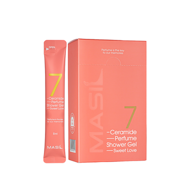 Гель для душа с ароматом ириса Masil 7 Ceramide Perfume Shower Gel Sweet Love, пробник 8 мл
