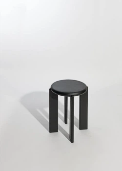 Дизайнерський стільчик з масиву дуба OEN black