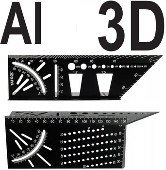 Плотницкий Угольник 3D YATO (YT-70825)