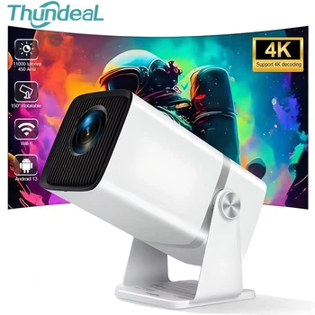 Проектор Thundeal T80 FHD: портативный LED, 450 ANSI, Android 13, Wi-Fi 6, Bluetooth 5.0, поддержка 4K и до 200" изображения