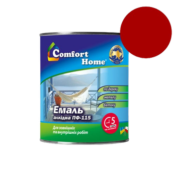 Емаль ПФ-115 COMFORT HOME червоно-коричнева 0,9 кг