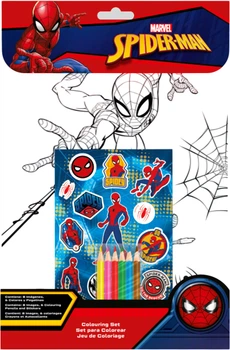Набор раскрасок Kids Licensing Spiderman с наклейками и карандашами (TOYSSP50019)