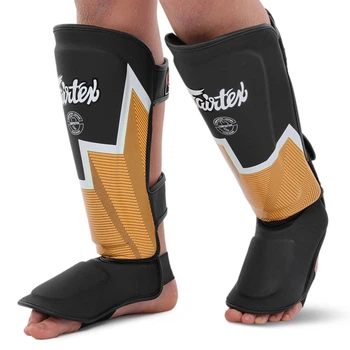 Защита голени и стопы FAIRTEX BO-9486_Черный-желтый_M