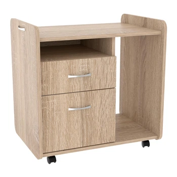 Тумба мобильная на колесиках для офиса и дома, Холдинг COMFORT-2 цвет сонома