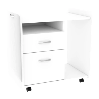 Тумба мобильная на колесиках для офиса и дома, Холдинг COMFORT-2 цвет белый