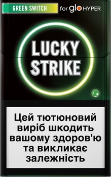 Блок стіків для нагрівання тютюну Lucky Strike Sticks Green Switch х 10 пачок (4820270363942_n)