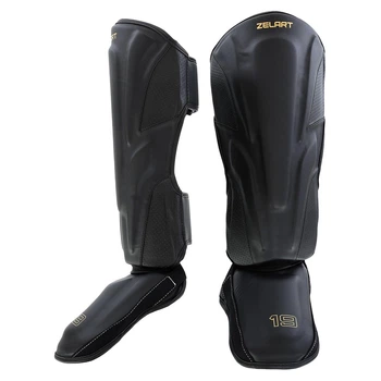 Защита голени и стопы для единоборств Zelart Fight Gear 1172 размер M Black