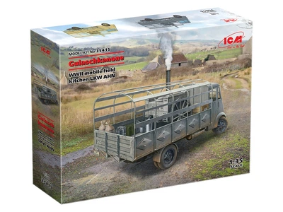 Сборная модель Мобильная полевая кухня на базе Lastkraftwagen 3,5 t AHN ICM (35415)