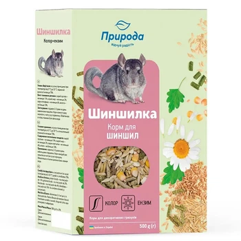 Корм Природа Колор+Энзим для шиншилл 500 г (4823082410774)