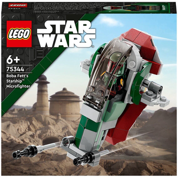 Zestaw klocków LEGO Star Wars Statek Boby Fetta Microfighter 85 elementów 4 szt (75344)