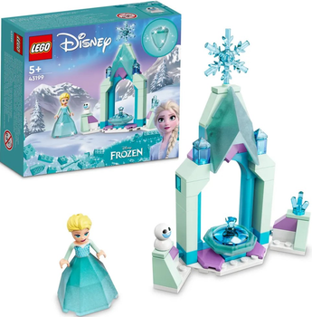 Zestaw klocków LEGO Disney Frozen Dziedziniec zamku Elsy 53 elementy 4 szt (43199)