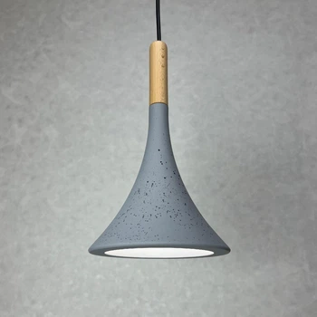 Люстра-подвес светильник гипсовый LUMINARIA WOOD LINE P2406 BT (Бетон)