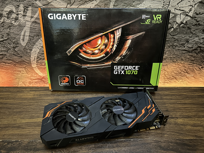 Видеокарта Gigabyte GeForce GTX 1070 8GB GDDR5 Б/У