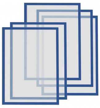 Рамки магнітні Magnetoplan A4 сині Magnetofix Frame Blue Set (1130303)