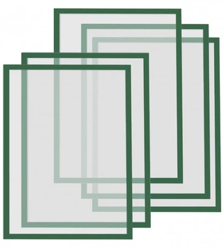 Рамки магнітні Magnetoplan A4 зелені Magnetofix Frame Green Set (1130305)