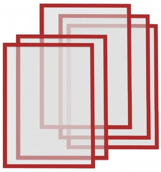 Рамки магнітні Magnetoplan A4 червоні Magnetofix Frame Red Set (1130306)