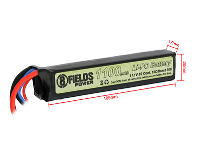 Акумулятор 8Fields LiPo 11.1V 1100mAh 15/30C T-Connector