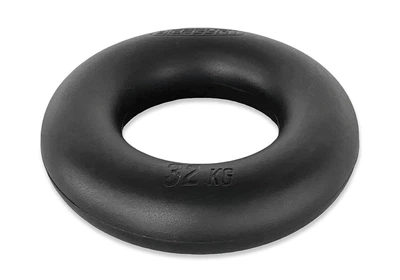 Эспандер кистевой EasyFit Ring 32 кг черный для тренировки силы кистей и пальцев (EF-1904-70)