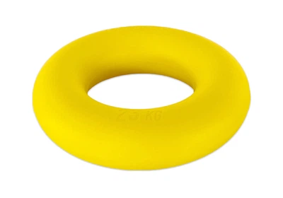 Эспандер кистевой EasyFit Ring 23 кг желтый для тренировки силы кистей и пальцев (EF-1904-50)
