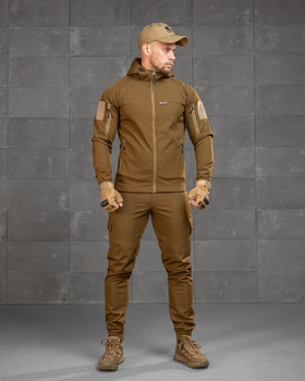 Тактичний демісезонний костюм Oblivion SoftShell на флісі XL койот (89930)