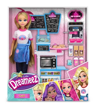 Игровой набор с куклой Funville Dreameez Кофейня 30 см