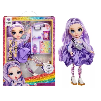Кукла RAINBOW HIGH с артикуляцией серии "Sparkle & Shine" Виола с аксессуарами 28 см
