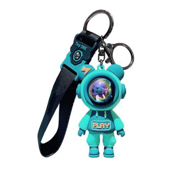 Силіконовий брелок Космонавт MASK PLAY Бірюзовий (KG-11841)