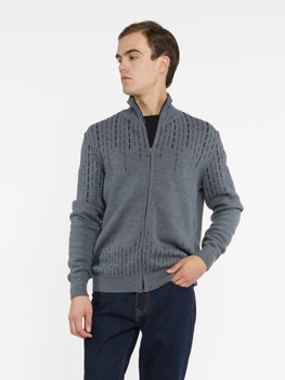 Кофта на блискавці чоловіча сіра Arber Zipper-cardigan N-AVT-29 XL зріст 5 сірий (M10.43.12.431)