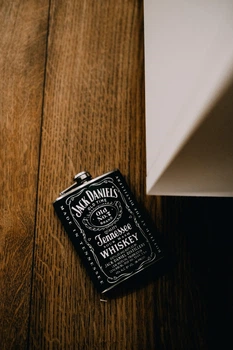 Фляга для алкоголя из нержавеющей стали Marmyza "Jack Daniels" - 240 мл