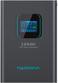Акумуляторна батарея Marsriva LiFePO4 25.6V 102Ah 2.61KWH (MR-LFP24-100-WMD)