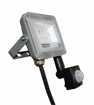 Прожектор LED 10W GOLDEN Slim 220V 1100Lm 6500K IP65 з датчиком руху TNSy