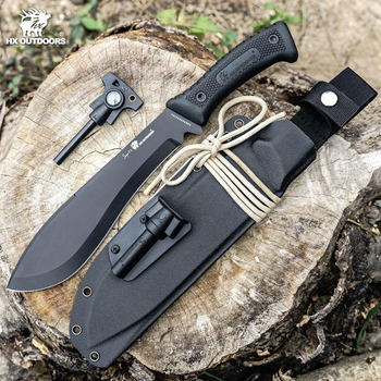 Туристичний мачете HX Outdoors Willow Leaf Machete Black TD-02