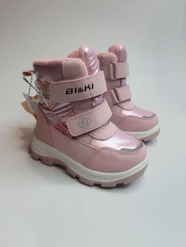 Зимние ботинки для девочки Bl&Kl 01205 A pink розовые р.26-17 см